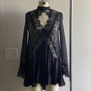Free People Lace Mini Dress